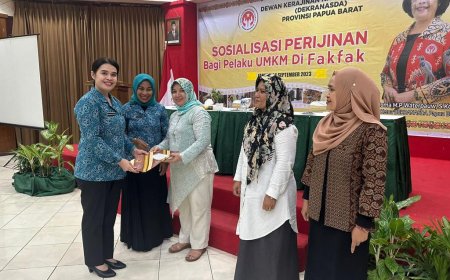 Dekranasda Papua Barat Biayai UMKM Buat Perijinan Lewat Kredit