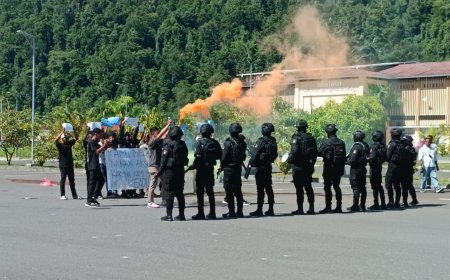 Antisipasi Gangguan Kamtibmas, Samapta Polda Papua Barat Peragakan Lima Patroli Perintis Presisi