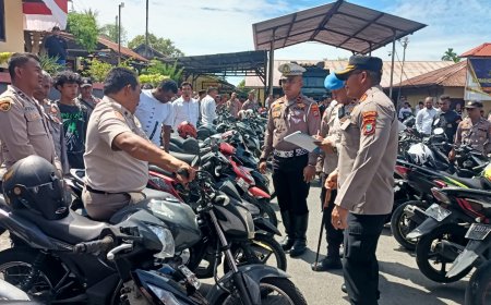 Dua Tindakan Tegas Kapolresta Soal Kelengkapan Kendaraan Anggotanya