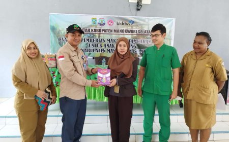 20 Anak Asuh Pj Gubernur Waterpauw di Mansel Minum Susu Formula Pada 30 Hari Terakhir Intervensi