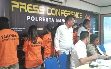 Bongkar Prostitusi Online, Polresta Manokwari Tangkap 5 Pelaku 'Open BO' di Aplikasi MiChat