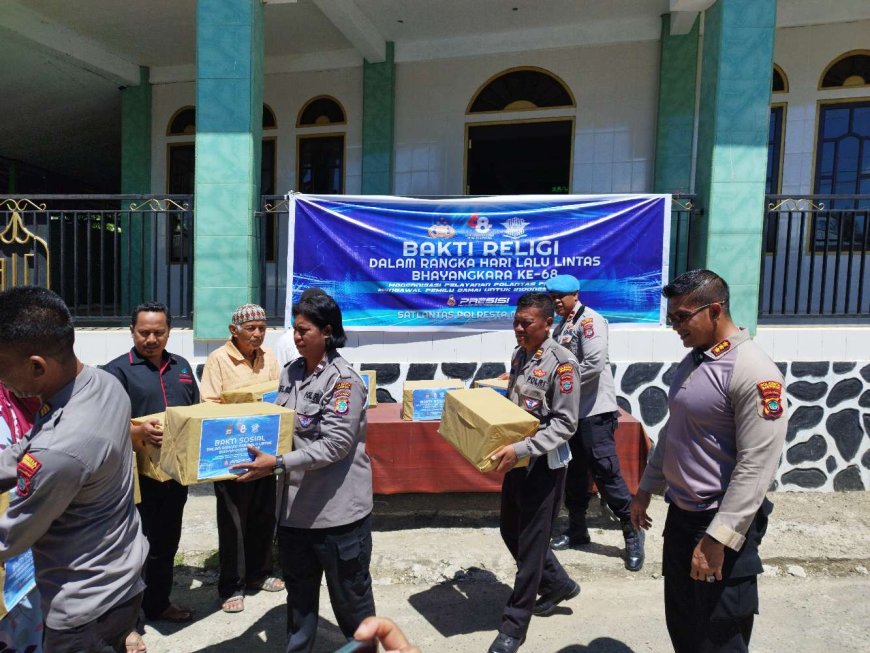 Hari Lalu Lintas Bhayangkara, Polresta Manokwari Kunjungi Rumah Ibadah