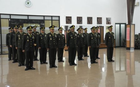 1.009 Personel Kodam Kasuari Naik Pangkat