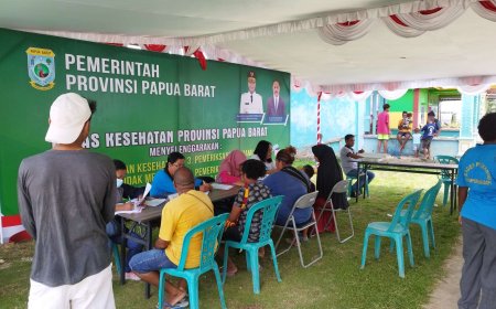 Dinkes dan Satgas Stunting Papua Barat Gelar Layanan Kesehatan Gratis di Kampung Maisepi