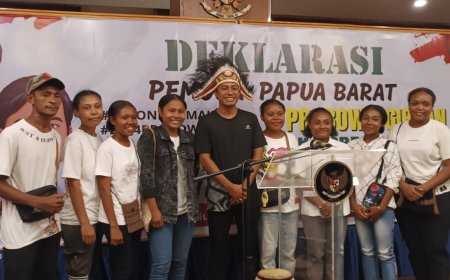 Relawan Pemuda Papua Barat Deklarasi Untuk Dukung Prabowo-Gibran