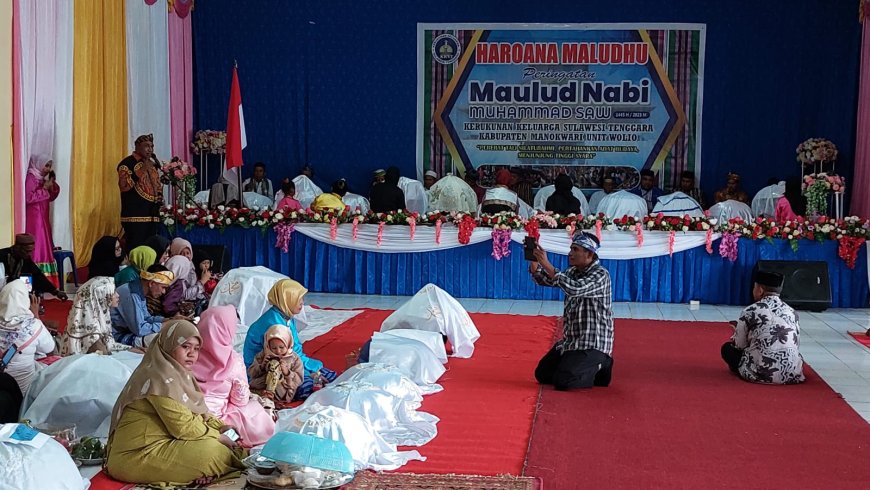 Haroana Maludhu, Peringatan Maulid Nabi Dengan Tradisi Kande-Kandea Warga Sultra di Manokwari