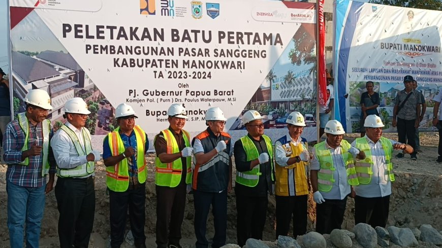 Pembangunan Pasar Sanggeng Dimulai dengan Anggaran 148 Miliar