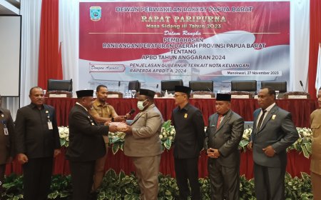 RAPBD Papua Barat 2024 Mengacu Pada Lima Prioritas Daerah