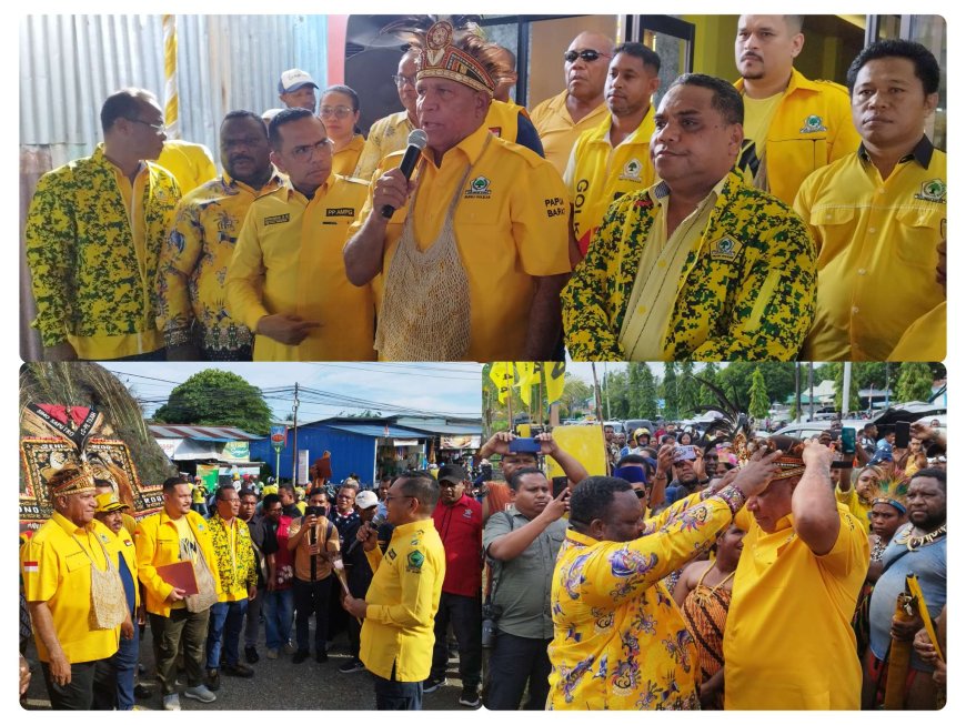 Pendaftaran Diterima, Paulus Waterpauw Calon Tunggal Ketua DPD Partai Golkar Papua Barat