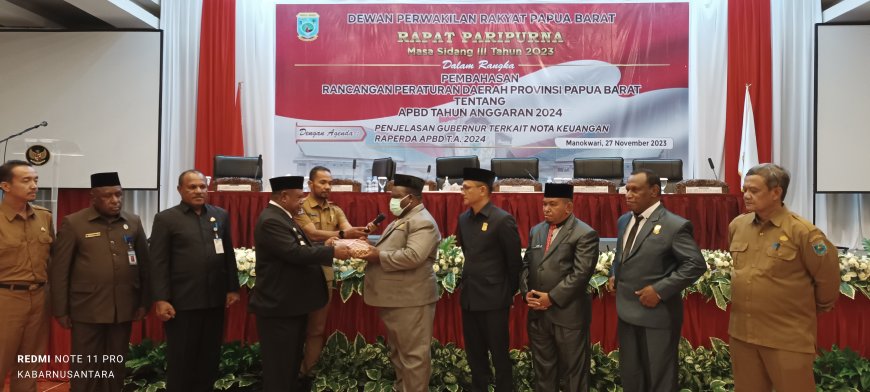 RAPBD Papua Barat 2024 Mengacu Pada Lima Prioritas Daerah