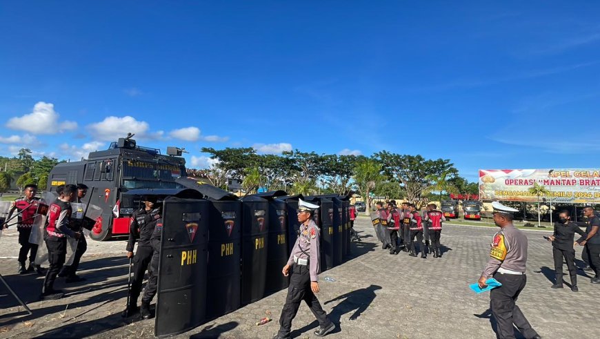 Amankan Pemilu, Polda Papua Barat Gelar Simulasi Sispamkota