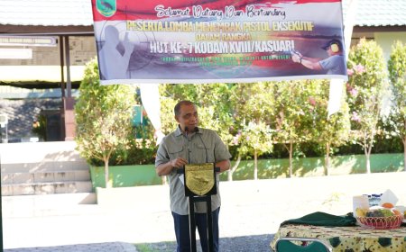 Sambut HUT Ke 7, Kodam Gelar Lomba Menembak