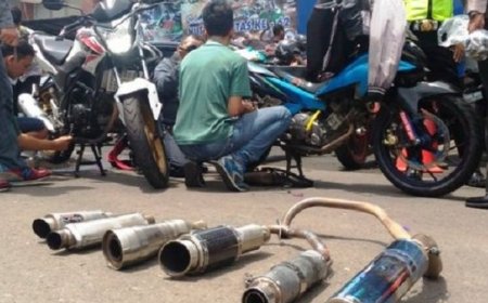 Ganggu Ketertiban Umum, Polresta Manokwari Akan Tindak Tegas Penggunaan Kenalpot Brong