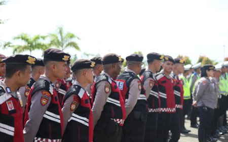 578 Personil Polda Siap Amankan Kedatangan Logistik Pemilu