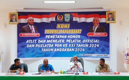 Persiapan PON 2024, Bulan Depan KONI Papua Barat Mulai Puslatda