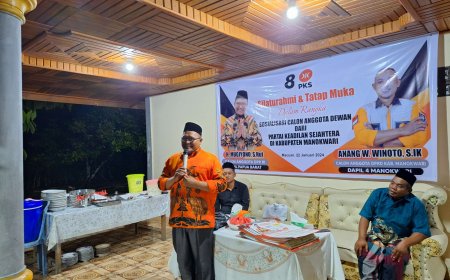 H. Mugiyono dan Anang Winoto Sampaikan Visi-Misi di Hadapan Masyarakat SP 5 Macuan