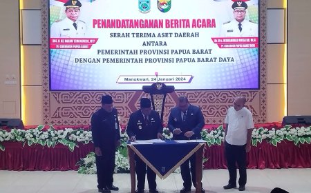 Pemerintah Papua Barat Serahkan P3D Kepada PBD Tahap Pertama Senilai Rp1,05 Triliun