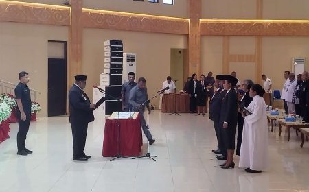 Ambil Sumpah Janji Pimpinan MRPB Terpilih, Ali Baham Pesan 3 Hal Penting