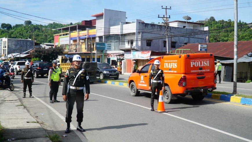 Tegakan Disiplin, Pomdam dan Satlantas Polresta Manokwari Gelar Razia Bersama