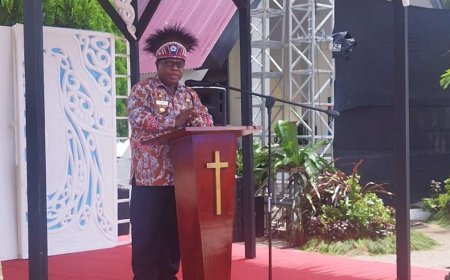 Hadiri Peringatan HUT PI, Ali Baham Sebut Injil di Tanah Papua Berbuah Manis