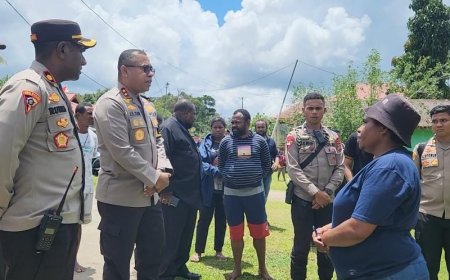 Kapolda Papua Barat Pantau Rapat Pleno di Distrik Kebar