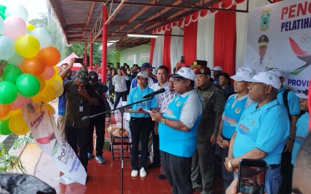 Pj Gubernur Ali Baham Canangkan Puslatda 163 Atlet Menuju PON XXI Aceh-Sumut
