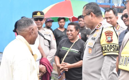 Cek Pelaksanaan PSU, Kapolda Kunjungi Beberapa TPS di Manokwari