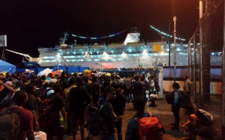 H-6 Lebaran, Terjadi Lonjakan Penumpang di Pelabuhan Manokwari