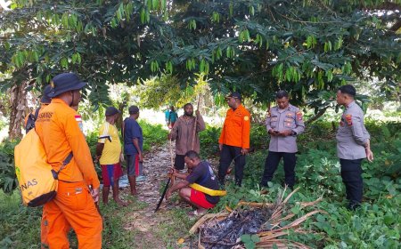 Empat Jam Pencarian, Yahya Ditemukan Meninggal Dunia di Hutan Lindung Anggori