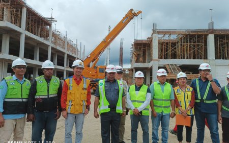 Progres Pembangunan Pasar Sanggeng Capai 48 Persen