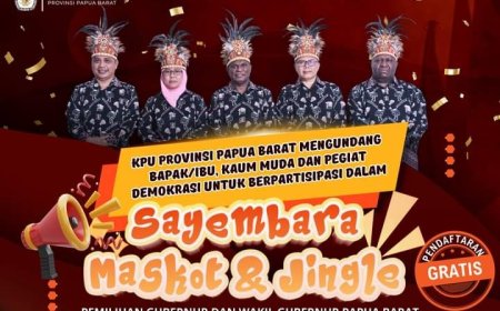 KPU Buka Sayembara Maskot dan Jingle Pilkada Papua Barat 2024