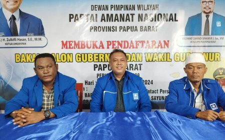 DPW PAN Papua Barat Mulai Buka Penjaringan Cakada
