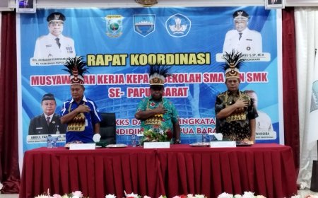 Pj Gubernur Perintahkan Dinas Pendidikan Wadahi MKKS SMA dan SMK Se Papua Barat