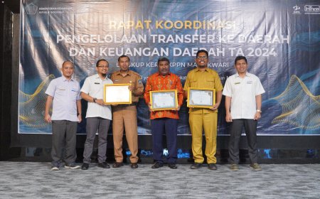 KPPN Manokwari Berikan Apresiasi Kepada Pemda Dalam pengelolaan DAK dan Dana Desa