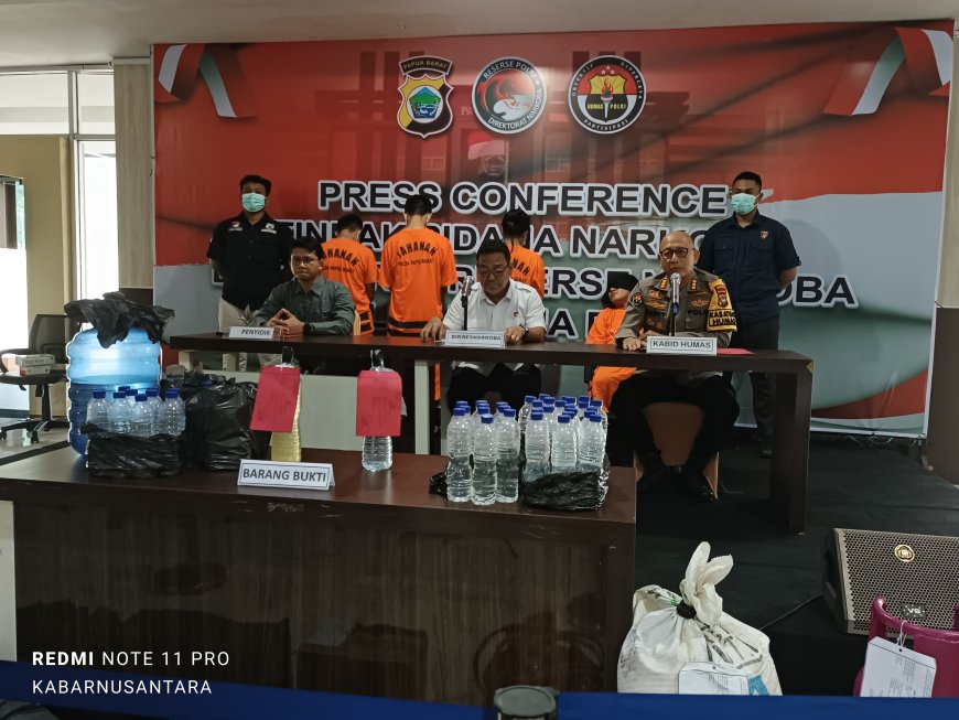 Ditresnarkoba Polda Papua Barat Bongkar Pabrik CT di Manokwari