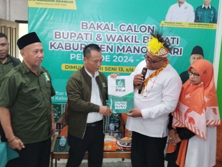 Mugiyono Pendaftar Pertama Bacawabup di PKB Manokwari, Lanjutkan HEBO Menjadi HERO