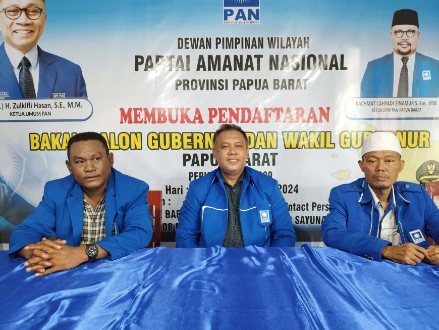 DPW PAN Papua Barat Mulai Buka Penjaringan Cakada