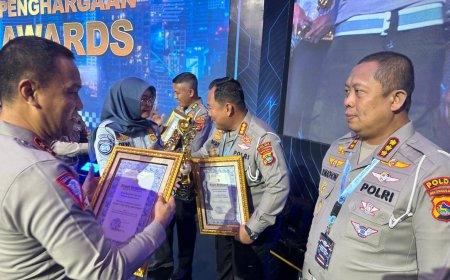 Ditlantas Polda Papua Barat Raih 2 Penghargaan