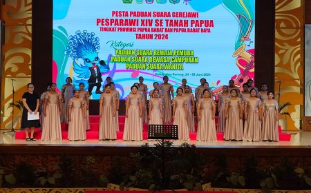 Kontingen Paduan Suara Wanita Manokwari Telah Berikan Penampilan Terbaik