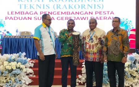 Kakanwil Kemenag dan Ketua I LPPD Papua Barat Buka Rakornis LPPD Tahun 2024