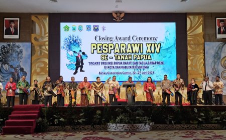 Penutupan Pesparawi XIV se Tanah Papua Tingkat PB dan PBD, Ali Baham: Makna Pesparawi Membawa Semangat Kebersamaan