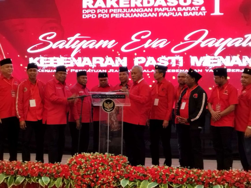 Hadapi Pilkada 2024, PDI Perjuangan Gelar Rakerdasus 1 Papua Barat dan Papua Barat Daya