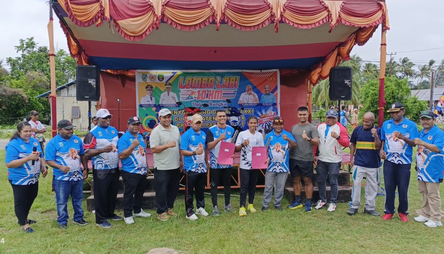 Menyongsong Gema PON XXI, KONI Papua Barat Gelar Lomba Lari 10KM di Kaimana