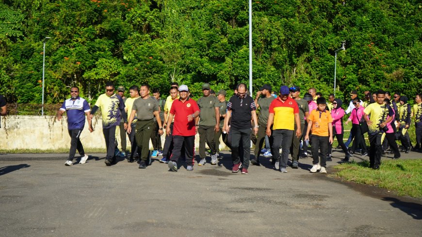 Sambut Hari Bhayangkara, Polda Papua Barat Gelar Olahraga Bersama