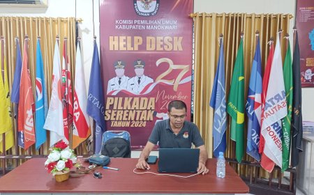 KPU Manokwari Buka Helpdesk Pilkada Serentak 2024