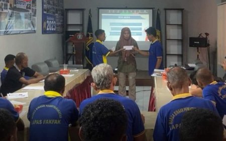 Warga Binaan Lapas Fakfak Dilatih Jadi Kader Kesehatan