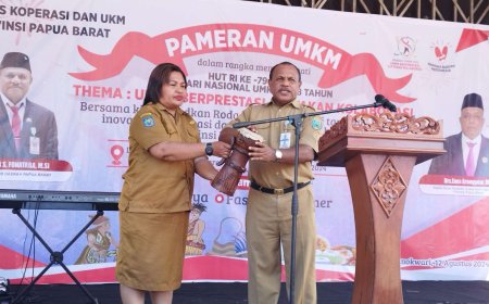 Sebanyak 30 UMKM Berpartisipasi Dalam Pameran Yang Digelar Pemprov Papua Barat