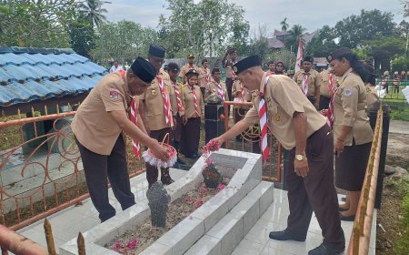 Kwarda Papua Barat Ziarah Taman Makam Pahlawan Jelang Peringatan Hari Pramuka ke-63