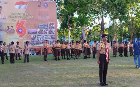 Apel Besar Hari Pramuka, Pj Gubernur Ali Baham: Pramuka Aktor Penggerak Indonesia Emas 2045