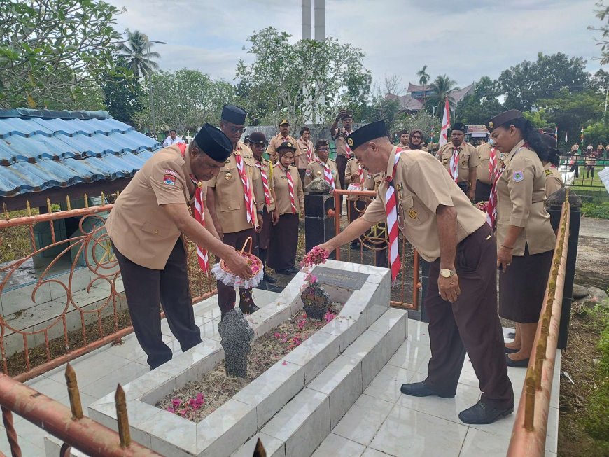 Kwarda Papua Barat Ziarah Taman Makam Pahlawan Jelang Peringatan Hari Pramuka ke-63